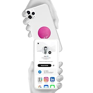 Popl Dot Digital Business Card for Back of Phone – Instantly Share Contact Info, Social Media, Payment, Apps & More…