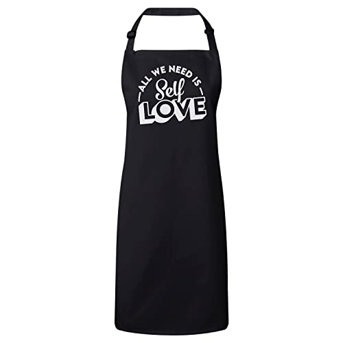 Tablier cuisine premium typographie soignée message inspirant textile haut de gamme