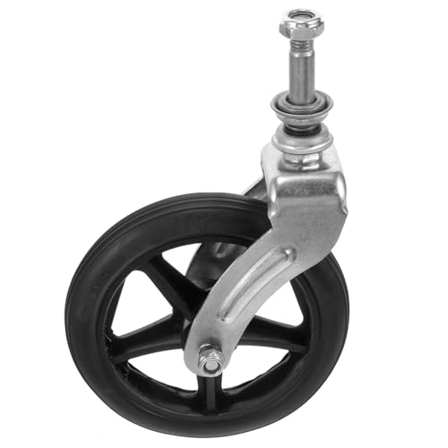 FOMIYES Wheelchair Parts Front Fork Wheel Assembly Replacement Wheel 6 Inch Smooth Steering Construction