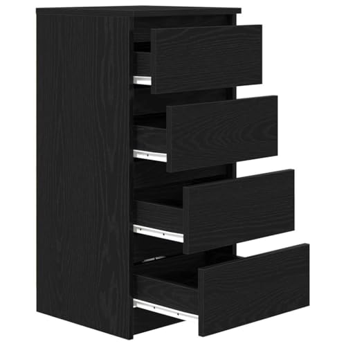 Cómoda con 4 cajones de madera de 37,5 cm de ancho para dormitorio 6