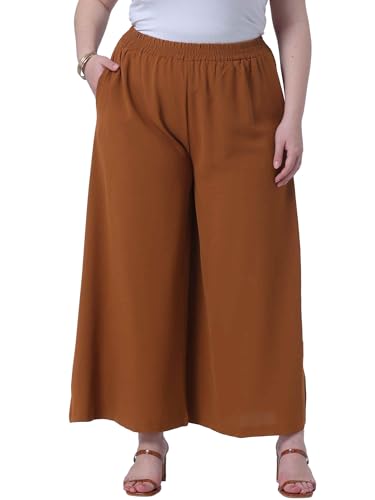 Agnes Orinda Plus Size Palazzo Pants for Women Wide Leg with Pockets Casual Summer Pants