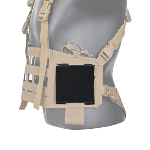 1 x MOLLE Hook and Loop Display ID Panel 10cm x 10cm for Tactical Morale Patches Badges Backpacks Vests Bags Patch (Black) - Image 5