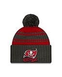 New Era Tampa Bay Buccaneers Kindermütze American Football Sideline 2022/2023 Bommel Pudelmütze Teamlogo Teamfarben rot schwarz - Youth