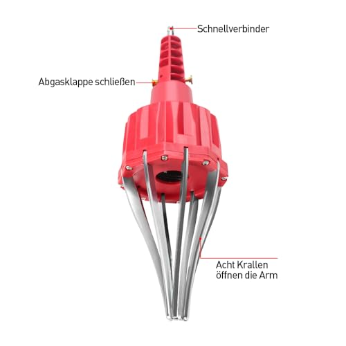 Achsmanschetten Spreizer,Druckluft Achsmanschettenspreizer, mit Faltenbalg Achsmanschette & Klemmschelle Ohrschelle & KlemmezangeRadlager KFZ Werkzeug für Manschettendurchmesser (20-120mm