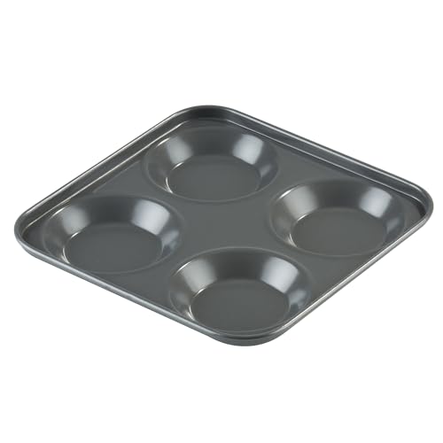 Prochef Professional Range Large Yorkshire Pudding Tray Teflon Non-Stick Silicone Coating Black