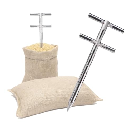 Sonde d'échantillonnage de grains solide en inox outil rotatif durable de 1,8 m pour poudre
