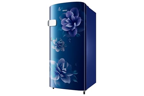 Image of Samsung 183 L, 1 Star, Digital Inverter, Direct-Cool Single Door Refrigerator (RR19H2YC1CU /NL, Camellia Blue, Single Touch Defrost, 2026 Model)