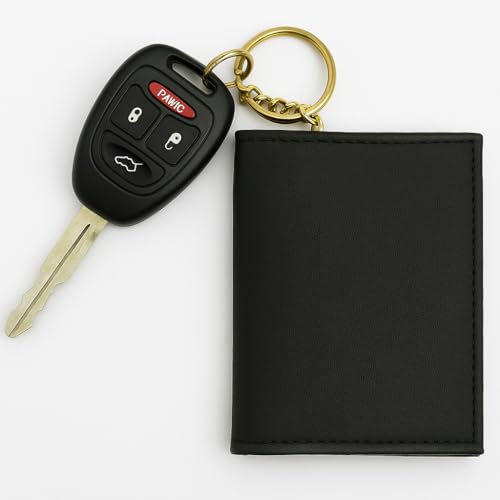 MARSHAL Genuine Lambskin Soft Leather Credit card Id Card Holder with Key Chain3