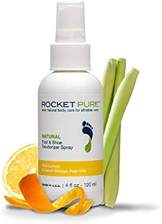 Natural Lemon Shoe Deodorizer, Foot Deodorant Spray. Fights Odor, Stink Caused by Bacteria