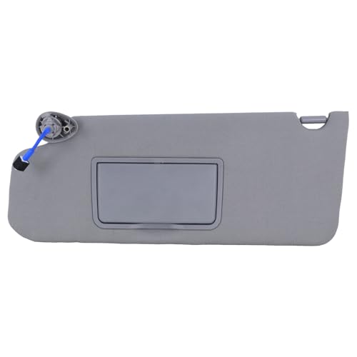 Left Drvier Side Sun Visor with Light Fits for 2009 2010 2011 2012 2013 2014 2015 Honda Pilot Replaces# 83280-SZA-A01ZA (Gray)