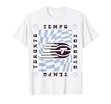 WNBA Toronto Tempo Logo Spiral Checkered Background T-Shirt