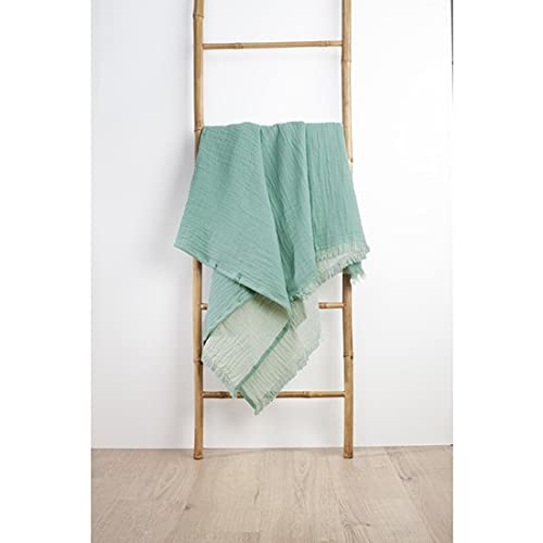 Plaid été bitono lin Casamoda pour ne plus transpirer la nuit tout en restant stylé