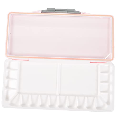 KALLORY Painting Color Mixing Tray Compartment Watercolor Pigment Box Portable Easy Clean Art Mixing Palette for Watercolor Oil and Painting Artists