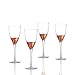 Fitz and Floyd Daphne Wine Glasses (Set of 4), Copper