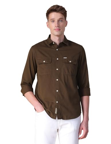 Image of U.S. Polo Assn. Denim Co. Men's Twill Slim Fit Shirt