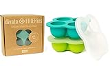 divata Eiswürfelform mit Deckel, 2er Set Frieries – Silikon Gefrierform | EIS und Nahrung Einfrieren, z.b. Babybrei, Gewürze, Muttermilch