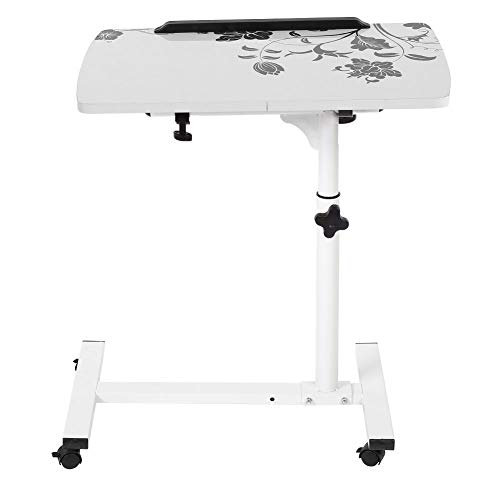 Ejoyous Table Ordinateur Portable Hauteur Réglable, Table de Canapé Table de Lit pour Ordinateur avec 4 roulettes Verrouillables Support D'ordinateur pour...
