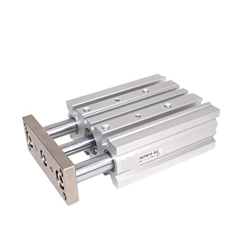 Cilindro neumático de tres ejes Mgpm Bore 50mm con barra guía compacta de carrera variable 4