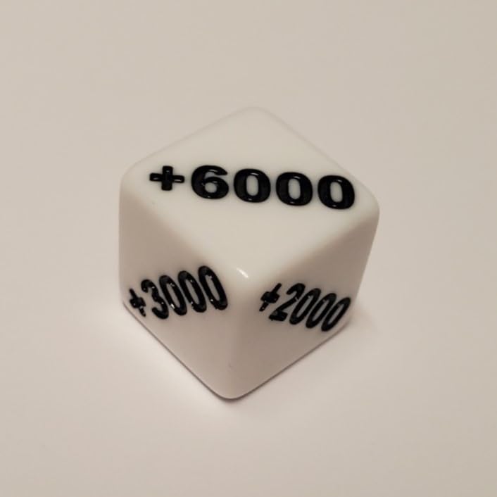 Amazon.com: Positive +1000 to +6000 and Negative -1000 to -6000 Counter  Dice Compatible with One Piece TCG : Toys & Games