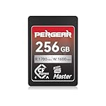 Pergear Carte mémoire CFexpress 4.0 type A 256 Go, 1780 Mo/s lecture, 1600 Mo/s écriture, 4K 120P, 8K 30P (Master Series), Sony Alpha et FX