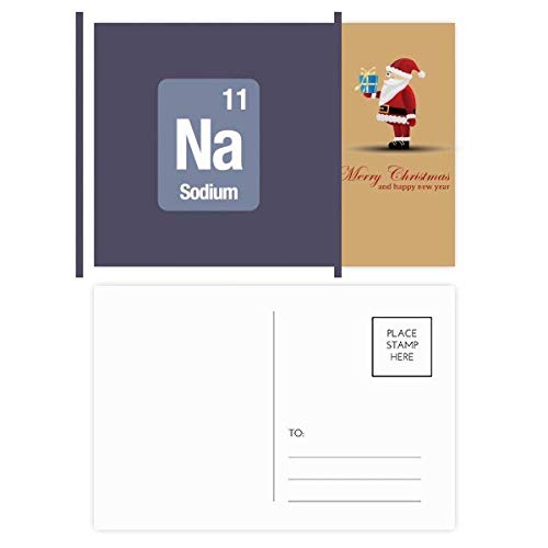 Cartes postales de Père Noël pour correspondance de fin d'année, lot de 20 Na Sodium au coin du feu