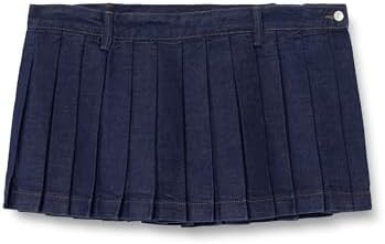 7 For All Mankind Minifalda Plisada Franklin, Azul Oscuro, 32W EU