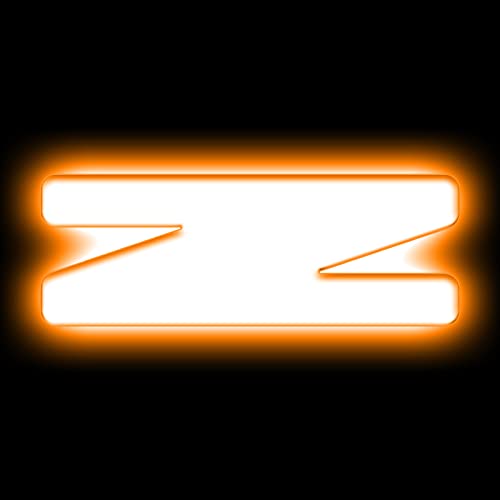 Image of ORACLE Lighting LED Letter Z - Universal Illuminated Letter Badges, Matte White Surface Finish, 1 Light (Amber), Part # 3140-Z-005