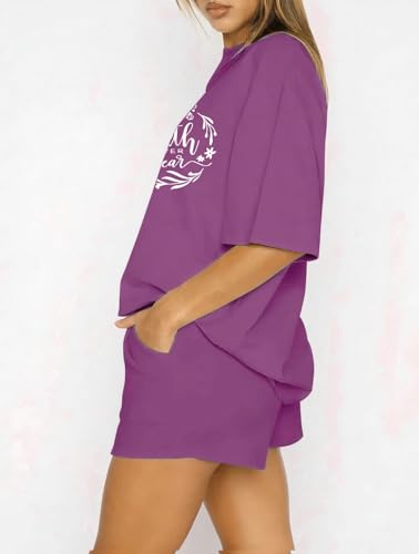 Image of KSHS Women's Cotton Printed Night Suit Set of Top & Shorts