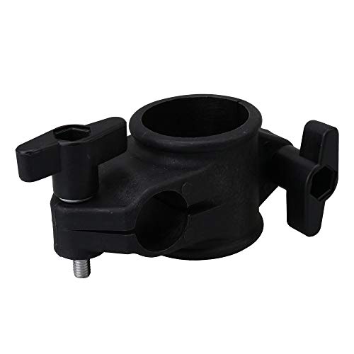 drum rack clamp - logyues 22mm Electronic Drums T Clamp Clip Bracket Kit Tubing Rack Mount Black Replacement for Roland CR-22