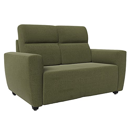 Image of Wakefit Sofa Set | 3 Year Warranty | Sofa 5 Seater, 5 Seater Sofa for Living Room, Wooden Sofa Set, Sofa Set 3+2 Seater - Belize(Reflection : Green)