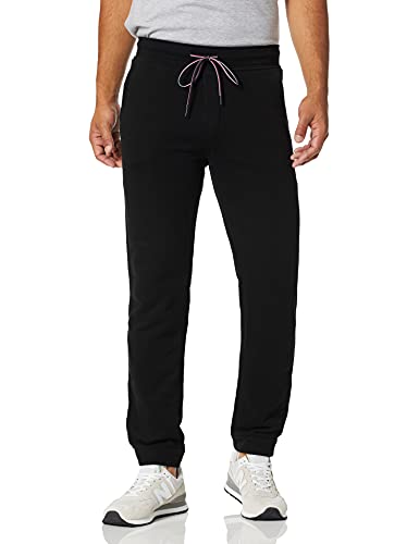 Tommy Hilfiger Men's Adaptive Sweatpants with Velcro Outside Seams, The The Deep black, Large