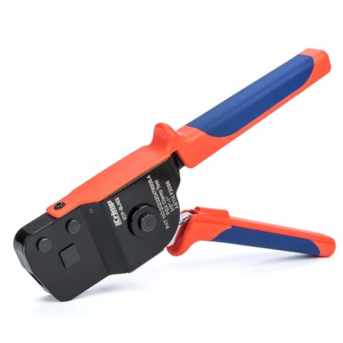 iCrimp ICP-BJ02 PEX Clamp Cinch Tool, One Handed PEX Crimping Tool for Pinching 3/8-in, 1/2-in, 3/4-in, 1-in PEX Clamp Rings, Patented