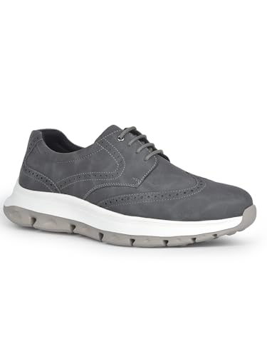 Bata Men Casual Lace-Up Derby Shoes - Gray Grey - Image 2