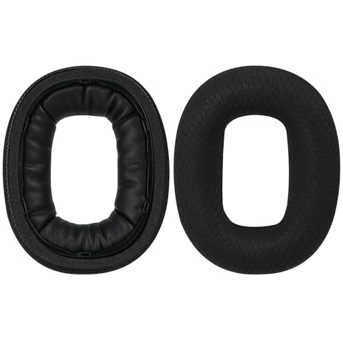Almohadillas de repuesto para auriculares Geekria Comfort Mesh Fabric para Marshall Monitor II ANC, color negro miniatura 3