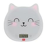 Legami - Bilancia da Cucina Digitale, Kitchen Scale, Tema Kitty, 7 Unità di misura, pulsa...