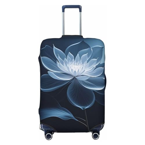 Silent Bloom Print Luggage Suitcase Cover, Washable Polyester Protector Suitcase Covers Fit 18