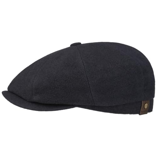 Stetson Gorra con Visera Hatteras Noir, Mujer/Hombre - Gorra Plana con Lana...