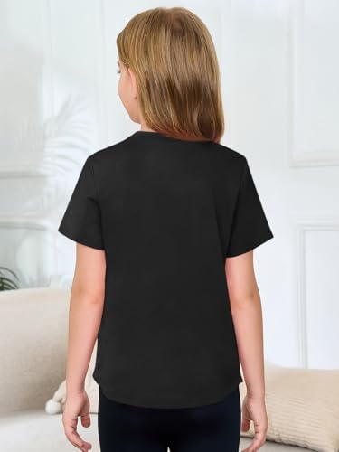 Image of Haloumoning Girls Short Sleeve T Shirts 5-14 Years