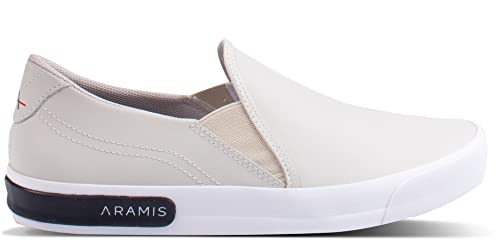 Tênis Aramis Stripe Slip On Off White 42
