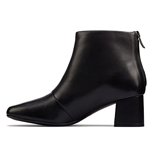 Image of Clarks Women's Sheer55 Zip Black Leather Boot-6.5 UK (26161703
