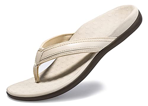 Image of LLSOARSS Plantar Fasciitis Feet Sandal with Arch Support - Best Orthotic flip Flops for Flat Feet,Heel Pain- for Women