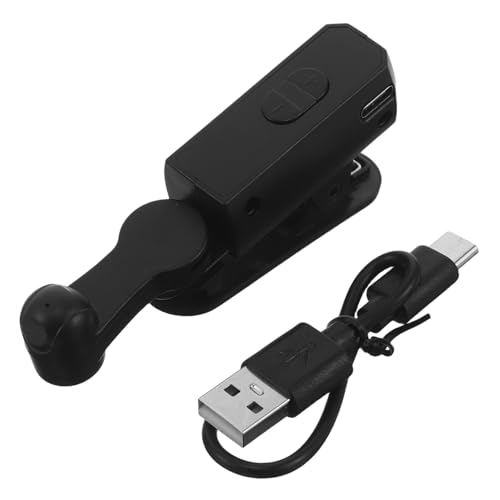 Hemobllo Clicker Automático Recargable Negro para Pantalla de Teléfono Inteligente con Pantalla Digital, Dispositivo de Clic Ajustable para Transmisión y Estudio, Accesorio Portátil