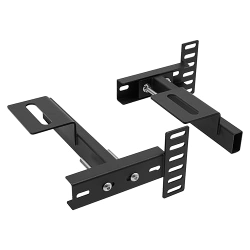 Adjustable Headboard Brackets, Universal Metal Bed Frame Headboard Wall Mounting Brackets for Twin, Full, Queen, King Size Bed