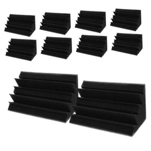 Levemolo 10pcs paneles acústicos para tratamiento y aislamiento de sonido para paredes miniatura 6