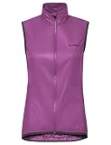VAUDE Matera Air Weste – Windabweisende, leichte Laufweste für Damen, leichte Sportweste mit Mesh-Einsatz, 80 g – ideal für Rennrad- und MTB-Touren – magenta, Größe: 40