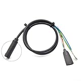 Cable de motor de bicicleta eléctrica de 9 pines con conectores macho hembra sin escobillas de 50 cm de longitud para motores eléctricos de 400 W (hembra)