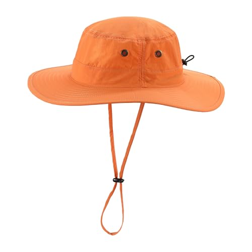 Image of Home Prefer UPF50 Mens Sun Hat with Neck Flap Quick Dry UV Protection Cap Womens Wide Brim Fishing Hat Neck Flap Beach Garden