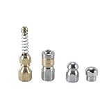 Hoite 4 Pcs Hochdruckreiniger Kanalisation Spüldüse G1/8 Gewinde Zu Beseitigen Verstopfungen In