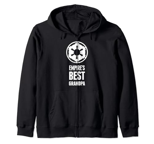 Sweat Empire Star Wars Grandpa zippé à capuche noir