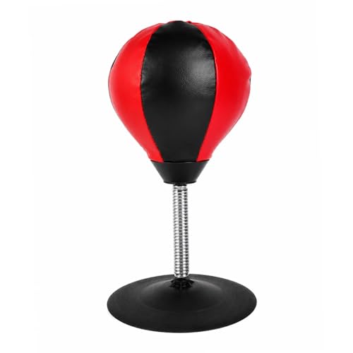 Image of Oblivion Desktop Reflex Boxing Speed Ball with Suction Base Punching Ball Stress Relief Toy Spring Punch Trainer for Hand Eye Coordination Fitness Fun Office Home Workout and Kids Adults Exercise
